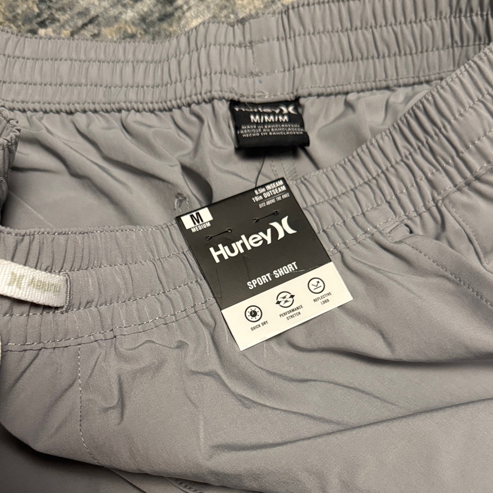 Hurley Light Gray Sport Shorts